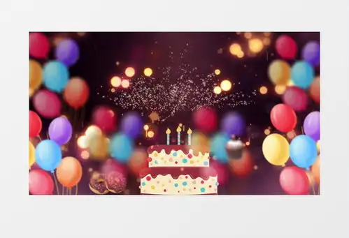  庆祝生日快乐片头ae模板视频素材下载aep格式熊猫办公