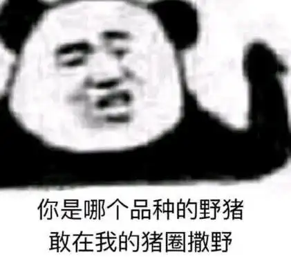  熊猫头怼人专用表情包有我一口饭吃就有你一个碗刷