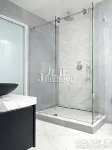 简约浴室玻璃门图片大全装修效果图第5张家居图库九正家居网