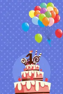  矢量卡通生日庆祝海报背景图片免费下载广告背景psd千库网图片编号4990095