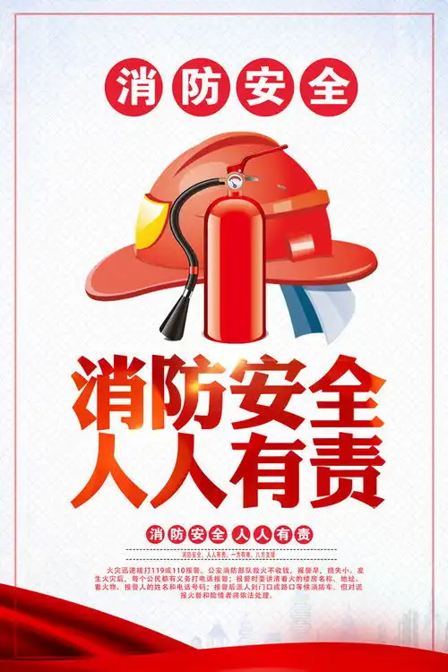  消防安全宣传画图片