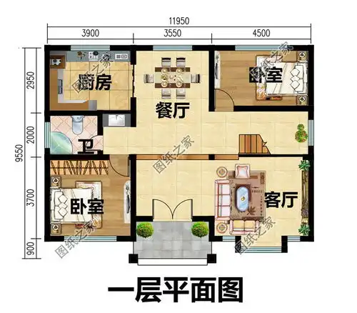 100平左右乡下三层楼房设计图,户型方正,小面积宅基地的福音  100平左右乡下三层楼房设计图,户型方正,小面积宅基地的福音