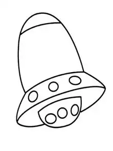  儿童简笔画宇宙飞船简笔画图片