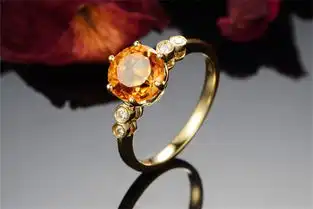  米莱珠宝白18k金8分南非钻石结婚定制钻石戒指