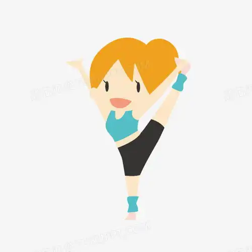  卡通运动小人健身卡通健身女孩png图片素材下载卡通png熊猫办公