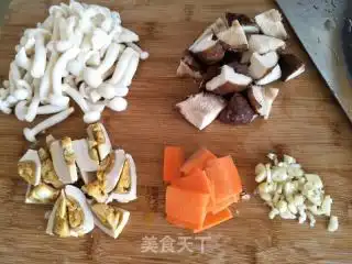  咸蛋双菇油菜的做法咸蛋双菇油菜怎么做简单是快乐的的菜谱