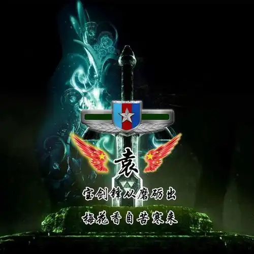  十大胸标融入宝剑中幻化成手机壁纸微信头像,喜欢请带走