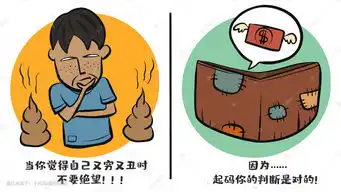 毒鸡汤反转调侃轻松搞笑幽默段子漫画插画图片千库网