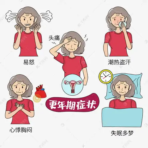  更年期症状矢量图素材图片免费下载千库网