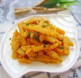  营养健康咸鸭蛋黄炒南瓜的做法图解,如何做,咸鸭蛋黄炒南瓜怎么做好吃私家菜