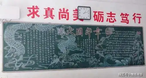  高中学生搞出来的黑板报,可以漂亮到什么程度老师舍不得擦掉