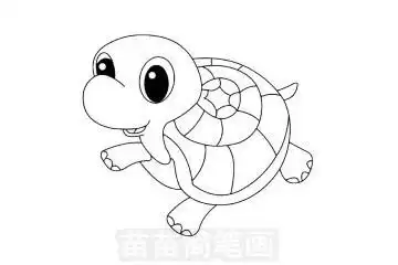  宠物龟简笔画图片大全教程