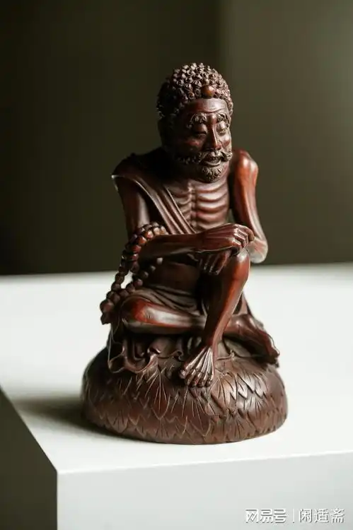 安贫乐道,黄杨木雕,痩骨罗汉  安贫乐道,黄杨木雕,痩骨罗汉