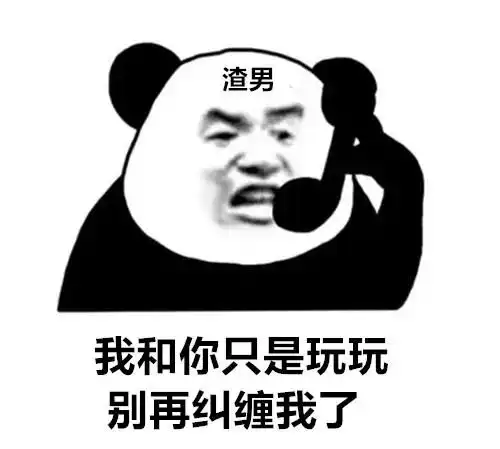 没你不行熊猫头表情包哈