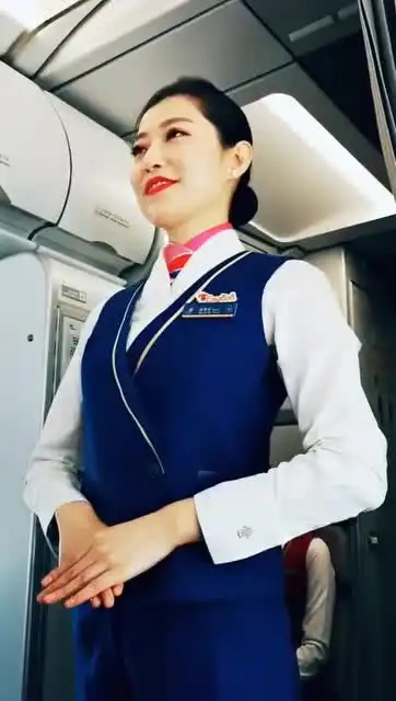  小姨是空姐,这次特意买了她的航班,还给她配个音恶搞一下
