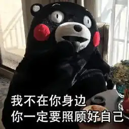  近期热门爆笑熊本熊表情包我不在你身边,一定要照顾好自己啊