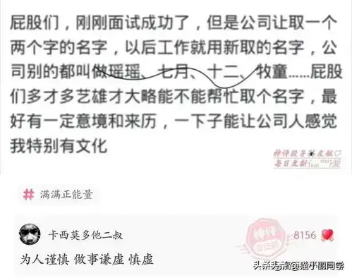  爆笑图集取个什么名字显得自己与众不同呢,有没有好法子