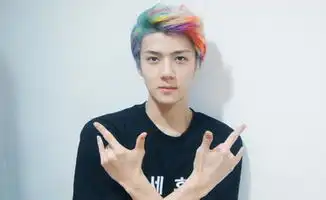  求几张鹦鹉头时候吴世勋的图片