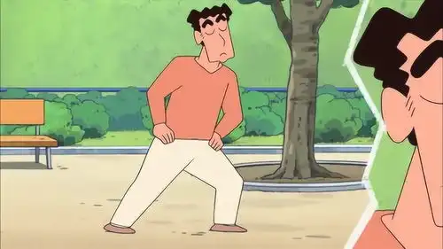  蜡笔小新搞笑镜头,小新的爸爸,真的太搞笑了吧