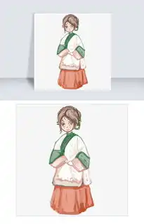  中国风古装女生矢量插画png图片素材psb格式下载动漫人物大全