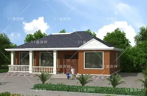 15x11米农村简单一层瓦房设计图,拥有四间卧室,主卧还是大套房  15x11米农村简单一层瓦房设计图,拥有四间卧室,主卧还是大套房