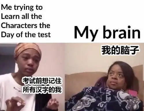  老外用梗图吐槽中文难,像极了考英语六级的你,太搞笑了