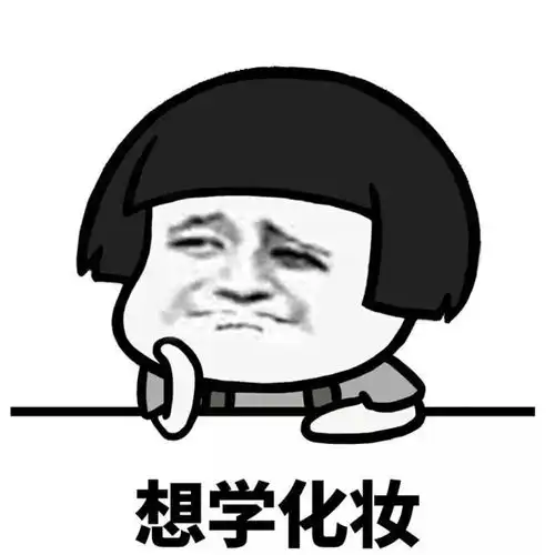  表情包丨我想学化妆