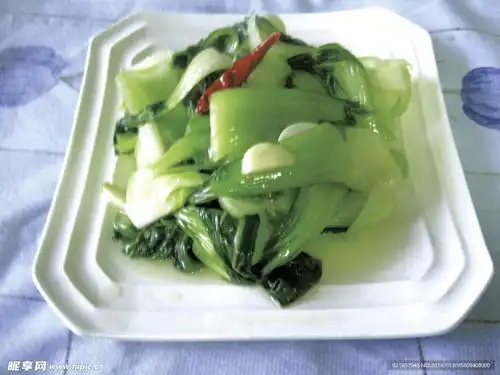 清炒上海青摄影图