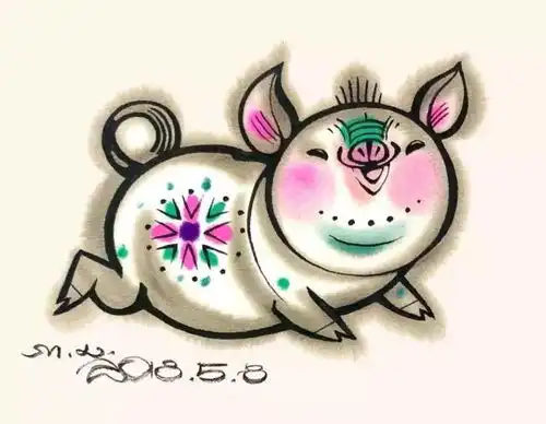  探访韩美林画室,看生肖猪邮票的诞生