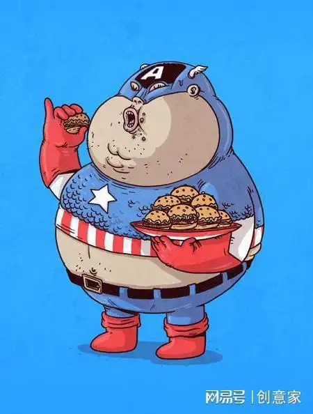 搞笑胖子超级英雄漫画绘画欣赏胖子超级英雄  搞笑胖子超级英雄漫画绘画欣赏胖子超级英雄