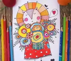  作品赏析美妙的彩铅卡通画,让我们一起找回童心