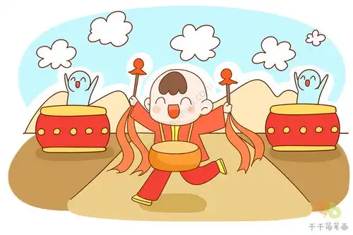  红红火火过新年敲锣打鼓美逍遥