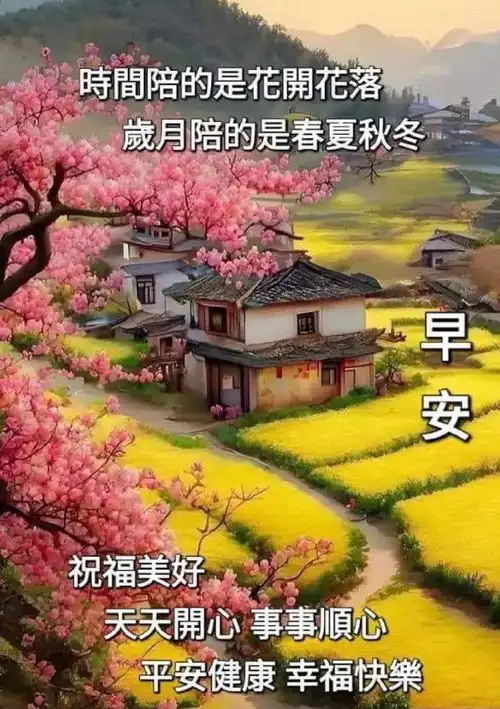 清晨风景问候图片大全