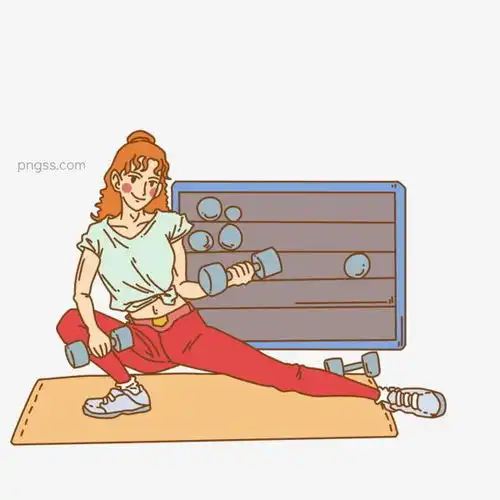  手绘健身做哑铃操美女人物图片大小3000x3000px图片尺寸696.14kb来自png搜索网pngss.com免费免扣png素材下载锻炼健美健身健身器材健身器械卡通手绘美女强健人物体育训练哑铃运动