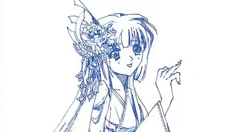  古风东方动漫人物手绘视频2