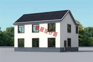 古朴二层乡村自建房屋设计图,外观简洁坡屋顶  古朴二层乡村自建房屋设计图,外观简洁坡屋顶