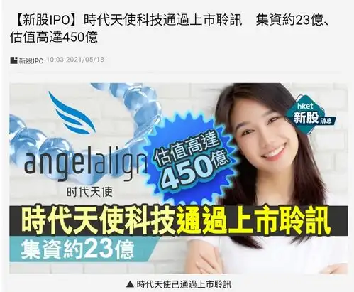  港股ipo时代天使隐形印钞机,中国隐适美,狠狠申