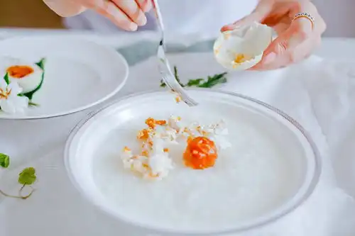 咸鸭蛋摆盘图片