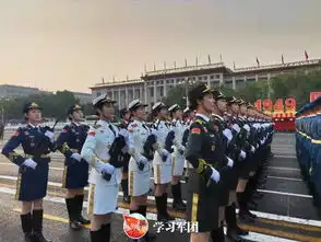  来了受阅官兵现场准备高清图