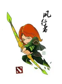  玩家精美手绘q版dota2英雄图赏