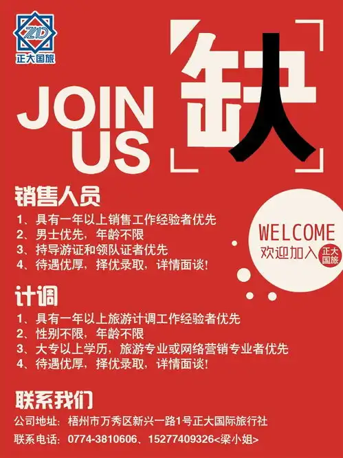  招聘招销售招计调正大国旅欢迎你加盟