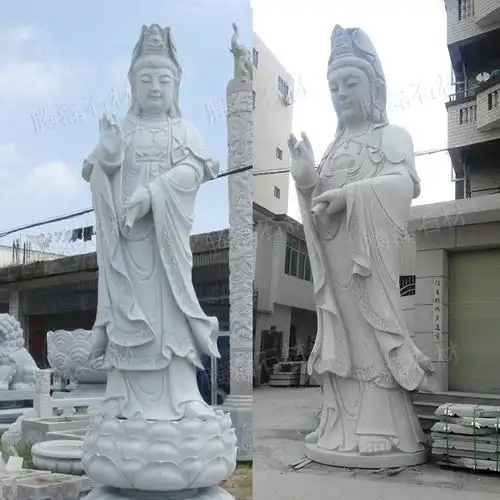  石雕观音精雕寺庙石雕观音石雕观音图片知乎