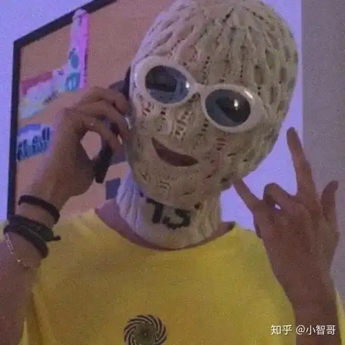  有没有像这样的头像,戴个墨镜蒙住头的