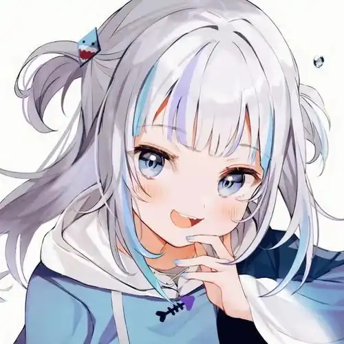 小鲨鱼头像卡通可爱女