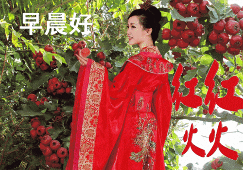  7张最新非常漂亮的美女早上好动态图片大全秋日早安祝福美女图片带字精选