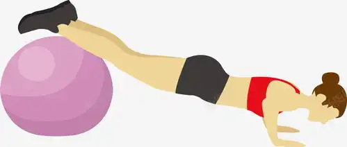  卡通瑜伽球健身人物插画矢量图美体锻炼元素免抠png设计图片免费下载页面网页平面电商创意素材中药养生素材