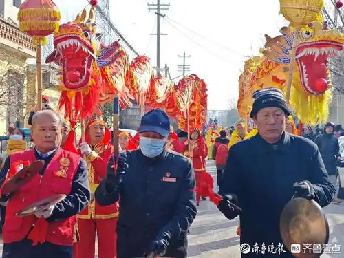  过完爬桥节才算过完年,正月十六泰安旧县敲锣打鼓度佳节