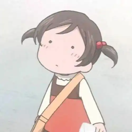  动漫女生头像小清新背景图