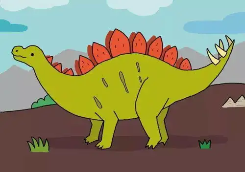 简单有趣的恐龙简笔画来了 简单有趣的恐龙简笔画来了