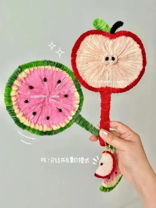  夏日手工儿童创意团扇diy,扇动一夏奇思妙想